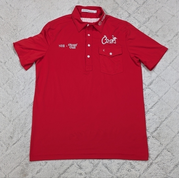 Criquet Other - Criquet Polo Shirt Men's S Red Feather Performance Golf PGA Player USA
